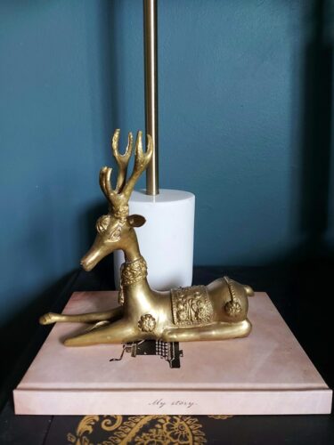 Thrifted brass stag