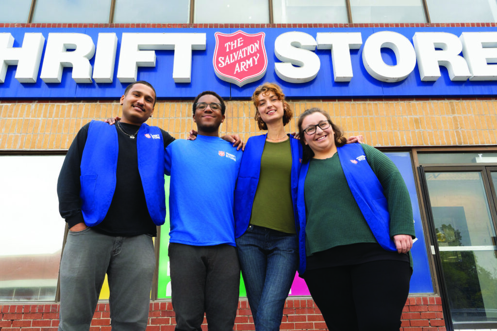 Salvation Army Thrift Store employees standing together