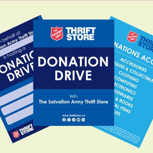 Give Something Away Day Donation Drive Posters